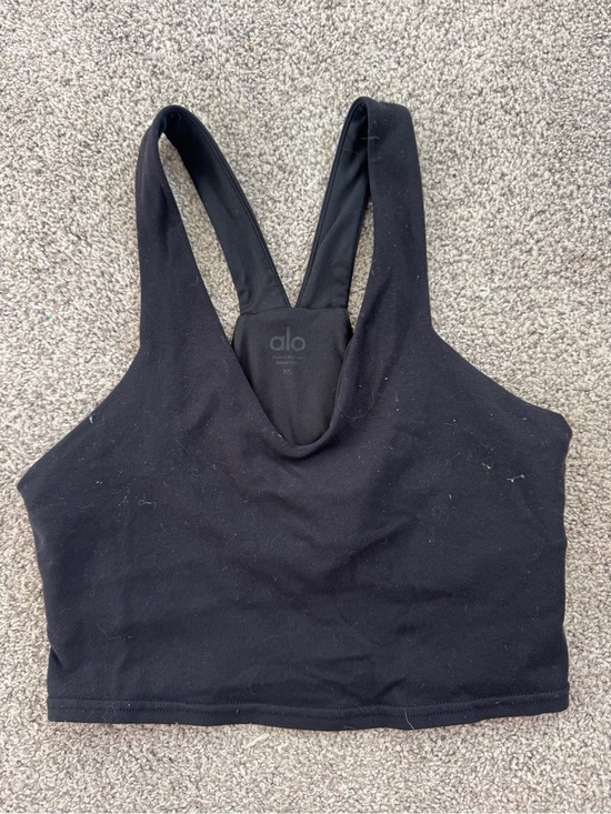ALO Yoga Other - Alo Yoga Black Sports Bra Crop Tank | Women’s XS | Racerback | Medium Support